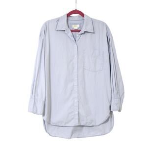 Anthropologie Maeve The Bennet Button Down Oversized Shirt M Career Office